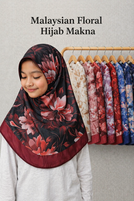 Malaysian Floral Hijab Makna